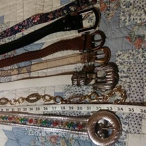 Belts all for one price.